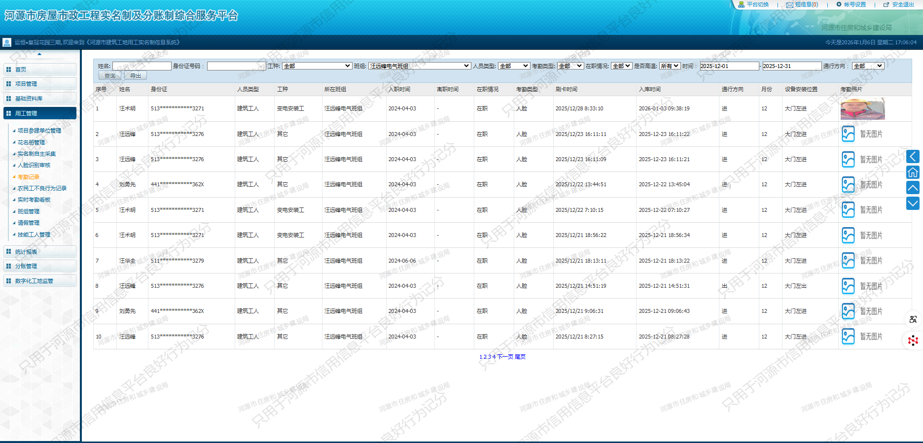 汪远锋电气班组